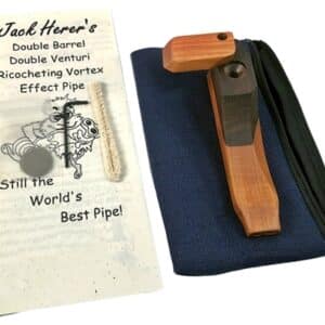 Jack Herer Double Barrel Vortex Effect Wood Pipe