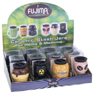 3oz Ceramic Stash Jars Assortment 12pk