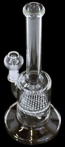 8" 10mm Oil Dome Honeycomb Inline Straight Water Pipe