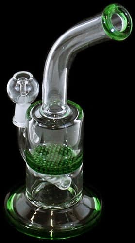 8" 10mm Honeycomb Inline Bend Water Pipe