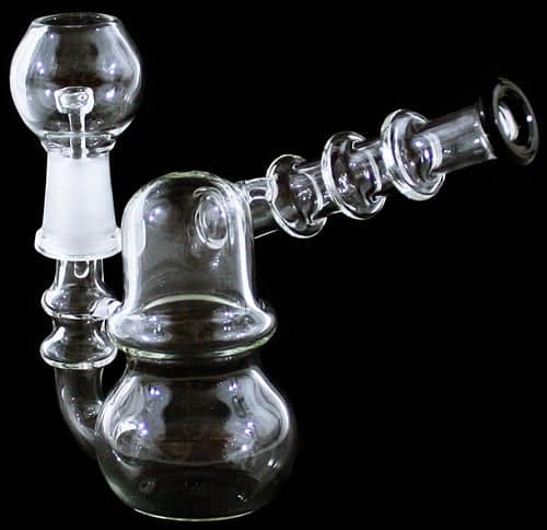 5" 10mm Oil Dome Mini Rig Color Rim Bubbler