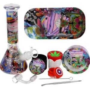 BUY 2 GET 1 FREE Beaker Water Pipe 11pc Gift Set
