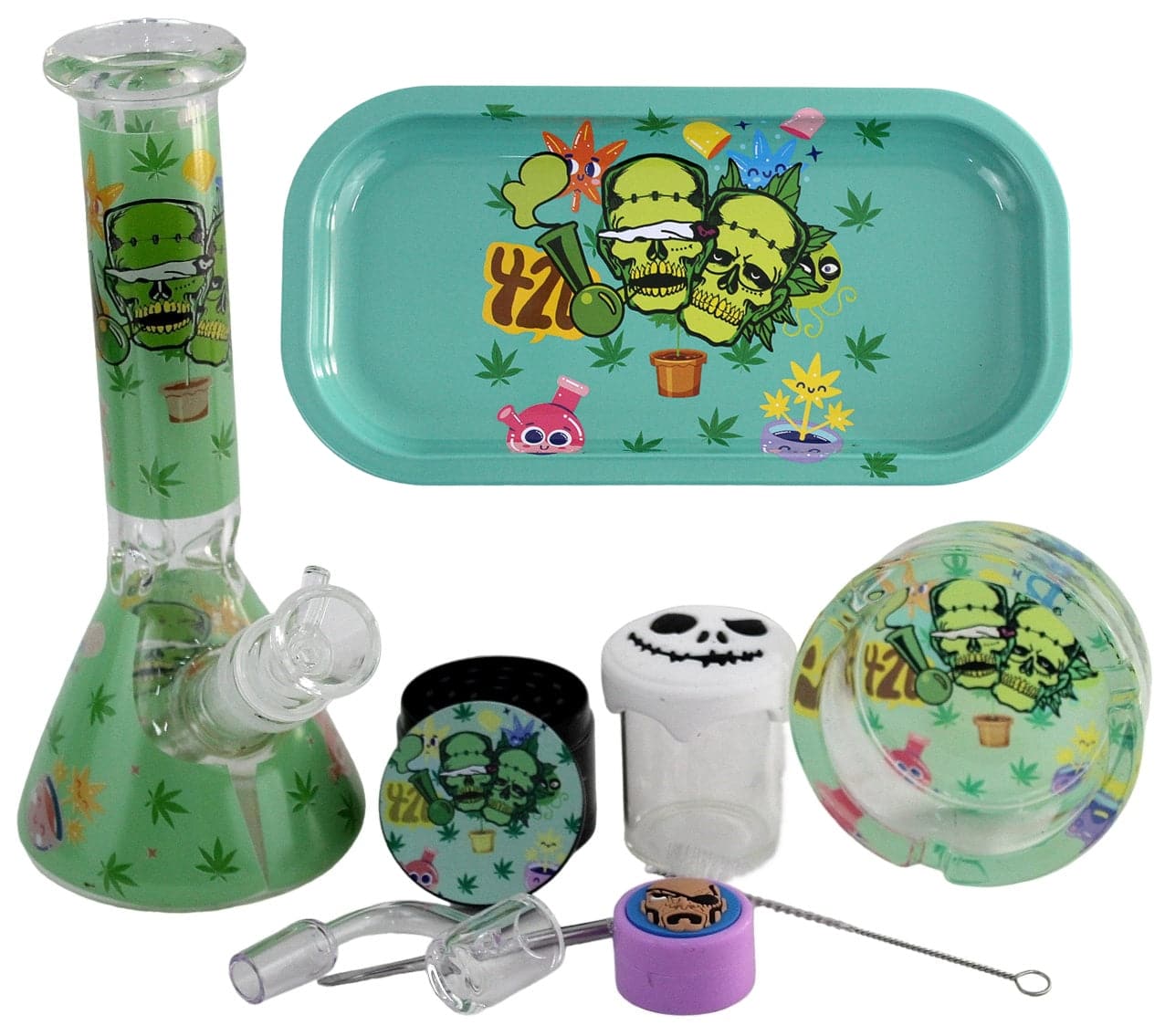 BUY 2 GET 1 FREE Beaker Water Pipe 11pc Gift Set - Image 7
