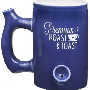 Ceramic Pipe Mug - Blue Roast and Toast