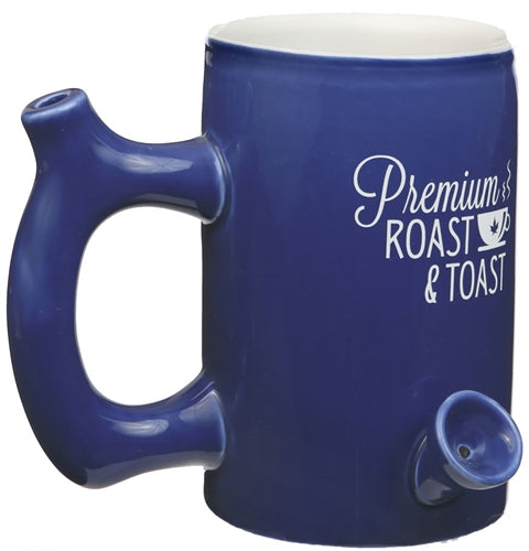 Ceramic Pipe Mug - Blue Roast and Toast