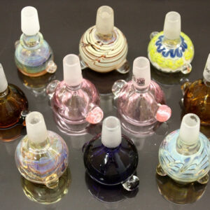 10ct 14mm Glass On Glass Color Bowl Assortment