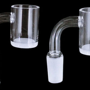 Quartz Banger Nail - Flat Top White Bottom - 14mm - 10mm