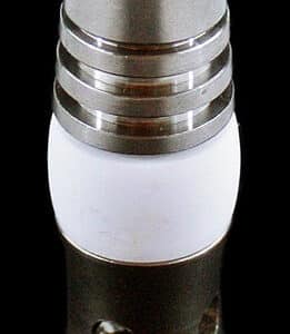 19mm Ceramic In The Middle Domeless Titanium Nail With Holes On Side Female
