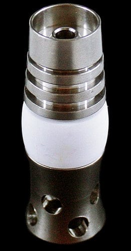 19mm Ceramic In The Middle Domeless Titanium Nail With Holes On Side Female