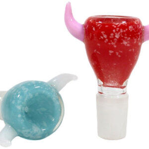 2ct USA Ox Double Horn Frit Glass Bowl Assortment - 19mm