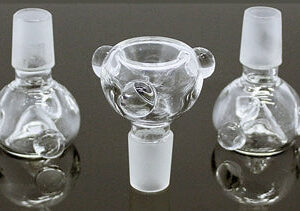 10ct 19mm Clear Glass On Glass Bowl