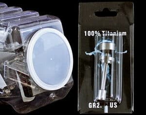 25ct 19mm Titanium Nail With Display Jar