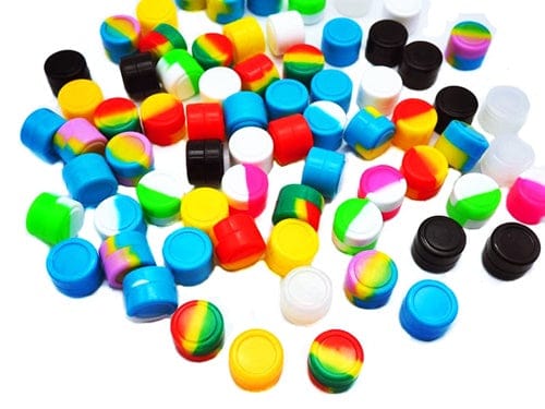 50ct 2ml Silicone Jar Mini Container Assortment