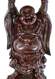 31" Brown Hands Up Buddha Statue #1