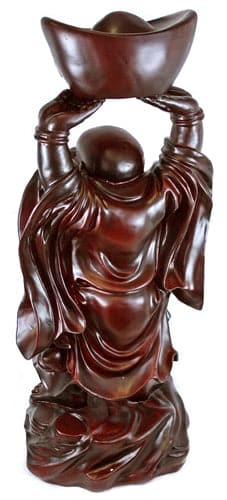 31" Brown Hands Up Buddha Statue #1