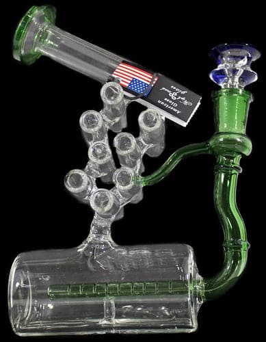 8" Inline Perk Swiss Neck Sailboat Water Pipe