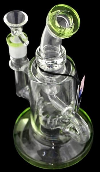 9" Color Rim Inside Loop Recycler Water Pipe - Image 3