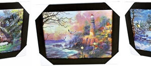 3D Lenticular Picture Frame Light House Triple Image 328