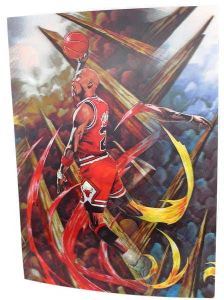 3ct Lenticular 3D Image Holographic Poster - Jordan-LeBron