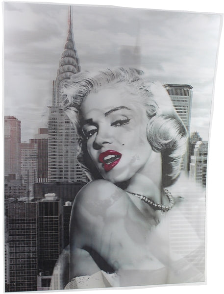 3ct Lenticular 3D Image Holographic Poster - Marilyn Monroe