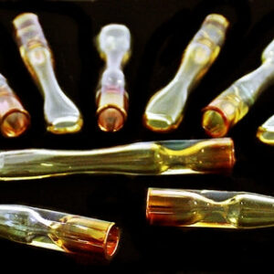 10ct 3" Whale Tale Gold Fuming 1 Hitter Chillum