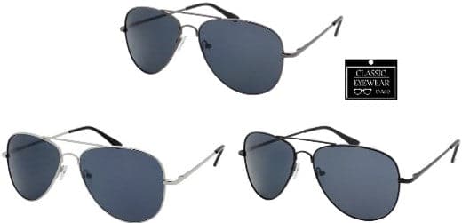 12ct Unisex Aviator Spring Hinge Sunglasses 60799SD