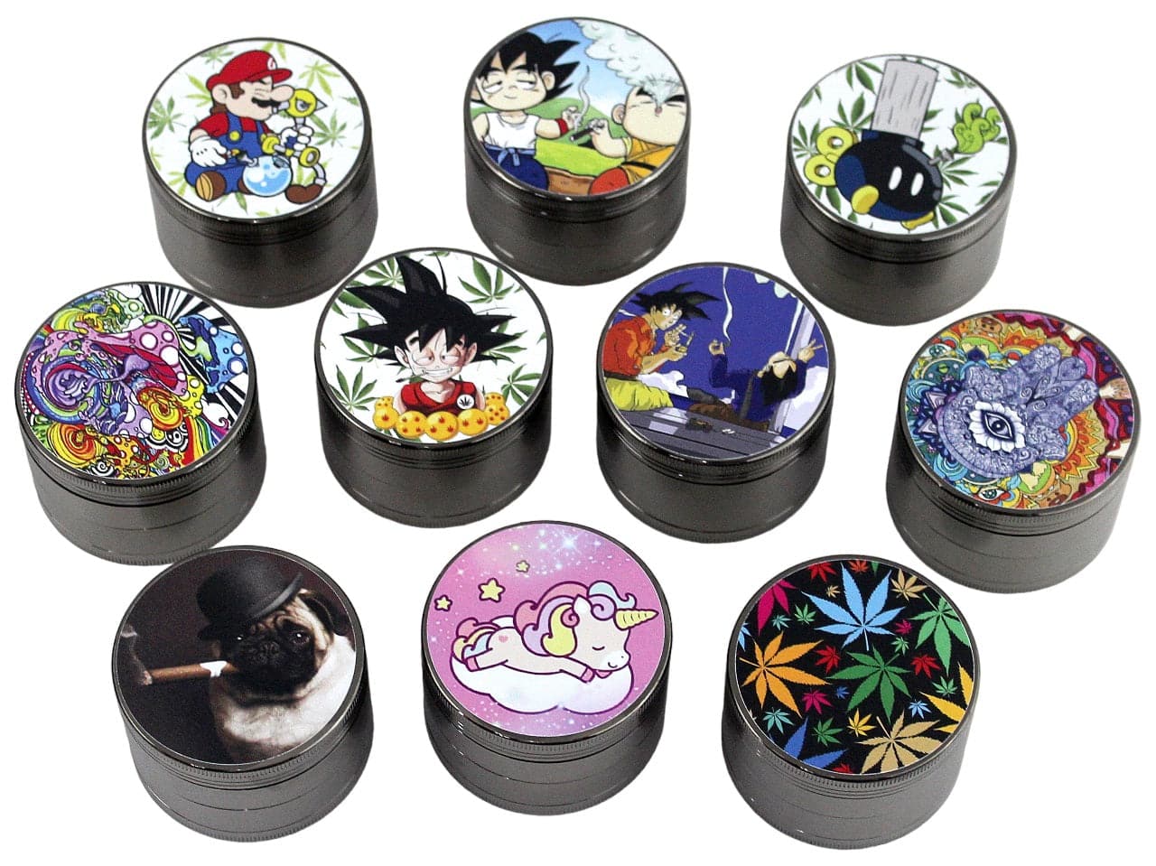 5ct UV Print Premium Zinc Grinder - 50mm