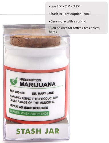 Prescription Stash Jar - Small Size