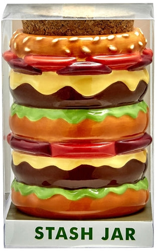 Cheeseburger Stash Jar