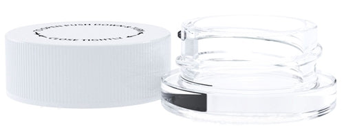 20ct Glass Thick Wall Concentrate Container 9ml White Cap