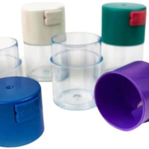 5ct Acrylic Air Tight Vacuum Jar - 2oz Assortment