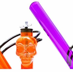 15" Acrylic Skull Chamber Water Pipe DB-31