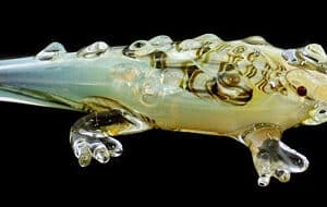 7" Animal Glass Pipe - Alligator