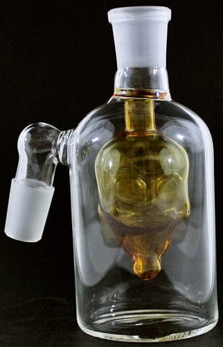 5" 19-19 Amber Skull Diffuser Ashcatcher