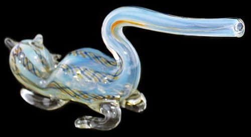 7" Animal Glass Pipe - Cat