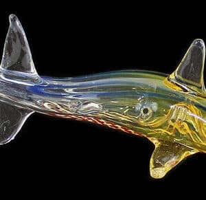 6" Animal Glass Pipe - Shark