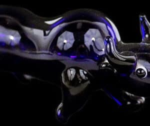 4" Art Figurine Hand Pipe - Bull