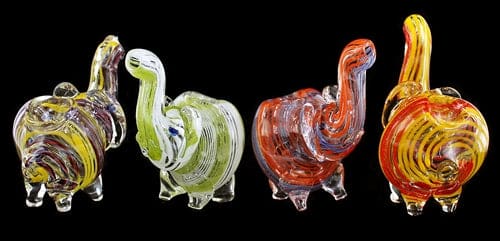 10ct 3" Baby Elephant Hand Pipe Assortment