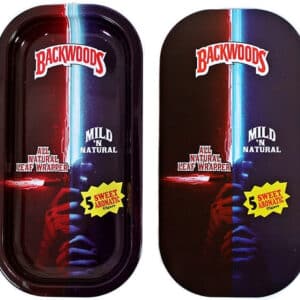 Backwoods Rolling Tray With Magnet Cover - Lightsaber