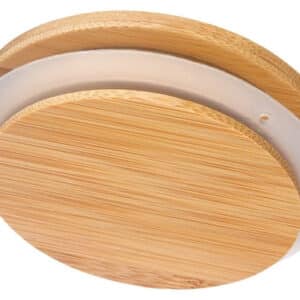 100ct Bamboo Lids for 10oz and 18oz Glass Jars - 100mm