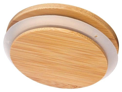 100ct Bamboo Lids for 10oz and 18oz Glass Jars - 100mm