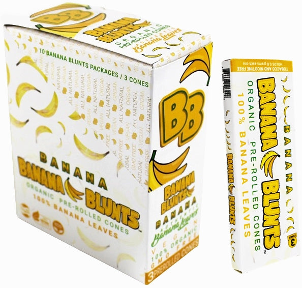 Banana Blunts Organic Pre-Rolled Cones - Banana