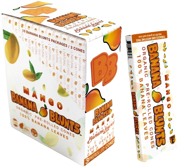 Banana Blunts Organic Pre-Rolled Cones - Mango