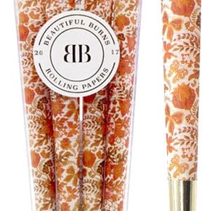 Beautiful Burns 8pk Pre-Rolled 98mm Designer Cones - Orange Opulence