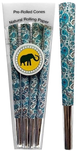 Beautiful Burns 8pk Pre-Rolled 98mm Designer Cones - Periwinkle Paisley