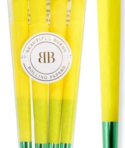 Beautiful Burns 8pk Pre-Rolled 98mm Designer Cones - Citron Sorbet