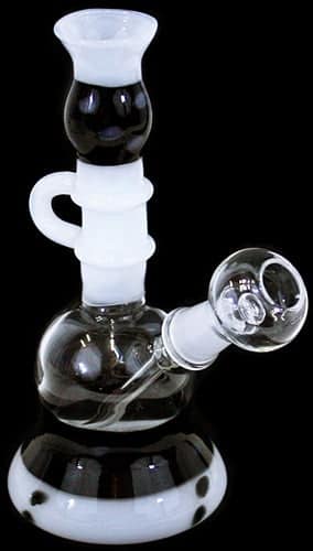 7" Cookies And Cream 14mm Oil Rig Water Pipe