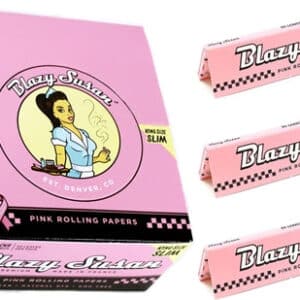 Blazy Susan Premium Pink Rolling Papers - King Size