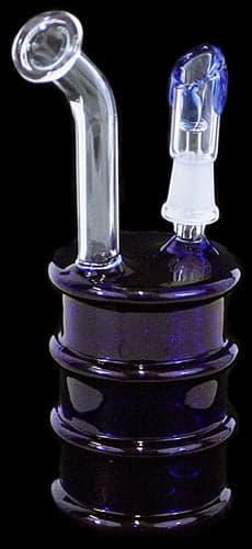 6" Blue Oil Drum 10mm Oil Rig Water Pipe