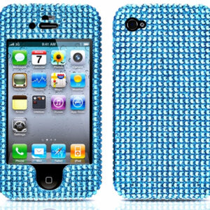 Blue Rhinestone Diamond Case for iPhone 4-4s